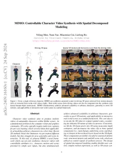 MIMO: Controllable Character Video Synthesis with Spatial Decomposed Modeling