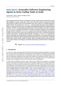 HyperAgent: Generalist Software Engineering Agents to Solve Coding Tasks at Scale