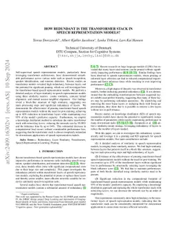 How Redundant Is the Transformer Stack in Speech Representation Models?