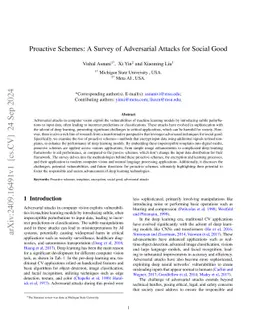 Proactive Schemes: A Survey of Adversarial Attacks for Social Good
