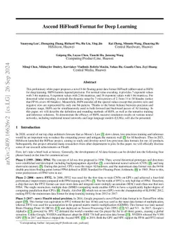 Ascend HiFloat8 Format for Deep Learning