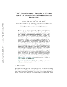 TSBP: Improving Object Detection in Histology Images via Test-time
  Self-guided Bounding-box Propagation