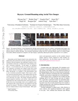 Skyeyes: Ground Roaming using Aerial View Images