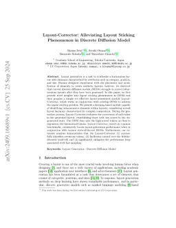 Layout-Corrector: Alleviating Layout Sticking Phenomenon in Discrete
  Diffusion Model