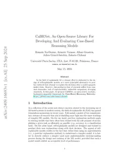 CaBRNet, an open-source library for developing and evaluating Case-Based
  Reasoning Models