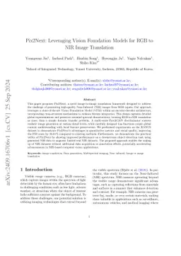 Pix2Next: Leveraging Vision Foundation Models for RGB to NIR Image Translation