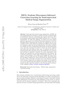 SDCL: Students Discrepancy-Informed Correction Learning for
  Semi-supervised Medical Image Segmentation