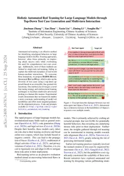 Holistic Automated Red Teaming for Large Language Models through
  Top-Down Test Case Generation and Multi-turn Interaction