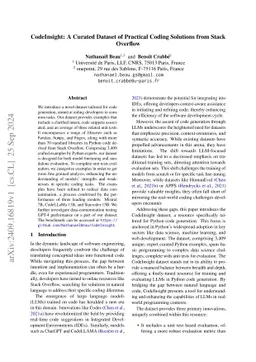 CodeInsight: A Curated Dataset of Practical Coding Solutions from Stack
  Overflow