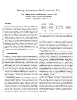 PeerArg: Argumentative Peer Review with LLMs