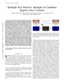 Spotlight Text Detector: Spotlight on Candidate Regions Like a Camera