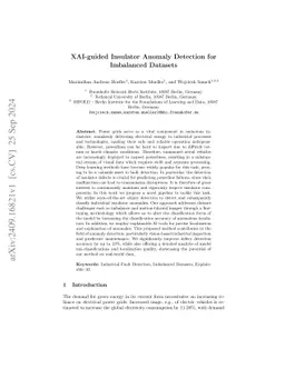 XAI-guided Insulator Anomaly Detection for Imbalanced Datasets
