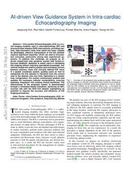AI-driven View Guidance System in Intra-cardiac Echocardiography Imaging