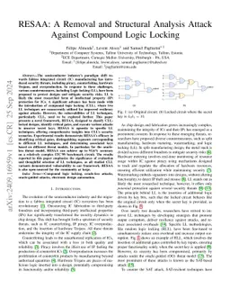 RESAA: A Removal and Structural Analysis Attack Against Compound Logic
  Locking