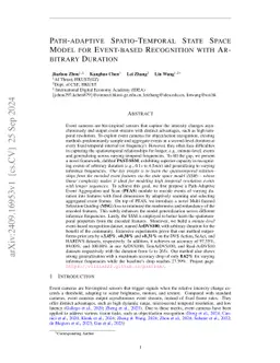 PASS: Path-selective State Space Model for Event-based Recognition