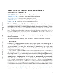 Towards User-Focused Research in Training Data Attribution for Human-Centered Explainable AI