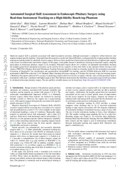 Automated Surgical Skill Assessment in Endoscopic Pituitary Surgery
  using Real-time Instrument Tracking on a High-fidelity Bench-top Phantom