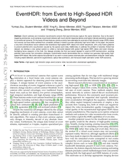 EventHDR: from Event to High-Speed HDR Videos and Beyond