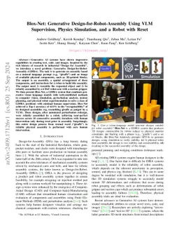 Blox-Net: Generative Design-for-Robot-Assembly Using VLM Supervision,
  Physics Simulation, and a Robot with Reset
