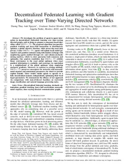 Decentralized Federated Learning with Gradient Tracking over
  Time-Varying Directed Networks