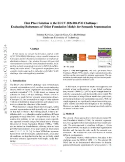 First Place Solution to the ECCV 2024 BRAVO Challenge: Evaluating
  Robustness of Vision Foundation Models for Semantic Segmentation