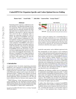 CodonMPNN for Organism Specific and Codon Optimal Inverse Folding