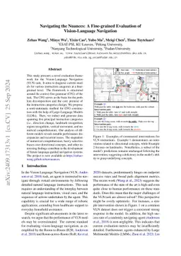 Navigating the Nuances: A Fine-grained Evaluation of Vision-Language
  Navigation