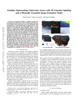 SeaSplat: Representing Underwater Scenes with 3D Gaussian Splatting and a Physically Grounded Image Formation Model