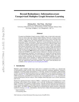 Beyond Redundancy: Information-aware Unsupervised Multiplex Graph
  Structure Learning