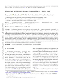 Enhancing Recommendation with Denoising Auxiliary Task