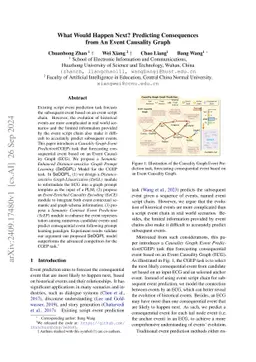 What Would Happen Next? Predicting Consequences from An Event Causality
  Graph