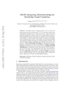 MUSE: Integrating Multi-Knowledge for Knowledge Graph Completion