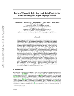 Logic-of-Thought: Injecting Logic into Contexts for Full Reasoning in Large Language Models