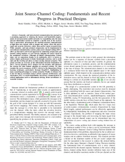 Joint Source-Channel Coding: Fundamentals and Recent Progress in
  Practical Designs