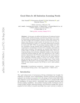 Good Data Is All Imitation Learning Needs