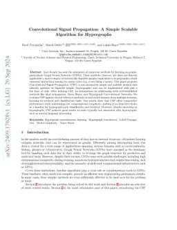 Convolutional Signal Propagation: A Simple Scalable Algorithm for
  Hypergraphs