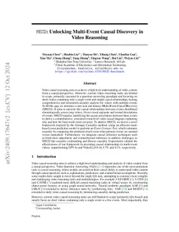 MECD: Unlocking Multi-Event Causal Discovery in Video Reasoning