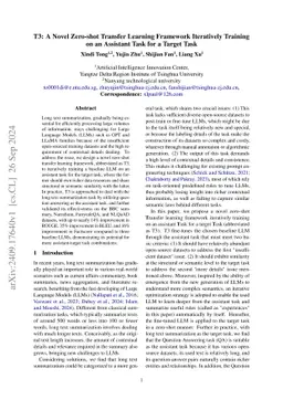 T3: A Novel Zero-shot Transfer Learning Framework Iteratively Training on an Assistant Task for a Target Task
