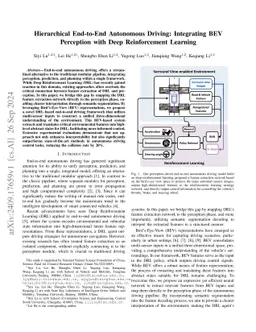 Hierarchical End-to-End Autonomous Driving: Integrating BEV Perception
  with Deep Reinforcement Learning