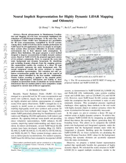 Neural Implicit Representation for Highly Dynamic LiDAR Mapping and
  Odometry