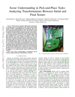 Scene Understanding in Pick-and-Place Tasks: Analyzing Transformations
  Between Initial and Final Scenes