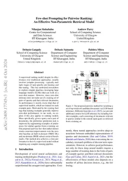 Few-shot Prompting for Pairwise Ranking: An Effective Non-Parametric
  Retrieval Model