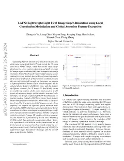 LGFN: Lightweight Light Field Image Super-Resolution using Local
  Convolution Modulation and Global Attention Feature Extraction