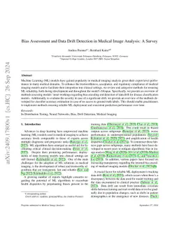 Bias Assessment and Data Drift Detection in Medical Image Analysis: A
  Survey