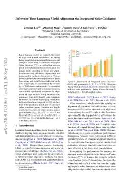 Inference-Time Language Model Alignment via Integrated Value Guidance