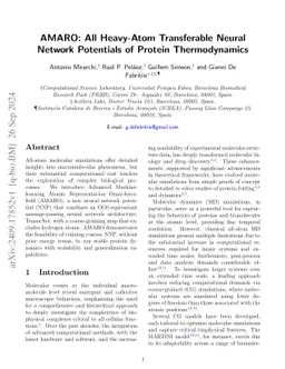 AMARO: All Heavy-Atom Transferable Neural Network Potentials of Protein
  Thermodynamics