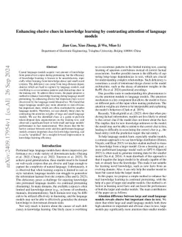 Enhancing elusive clues in knowledge learning by contrasting attention of language models