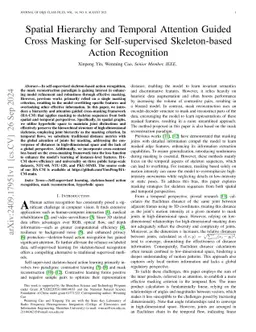 Spatial Hierarchy and Temporal Attention Guided Cross Masking for
  Self-supervised Skeleton-based Action Recognition