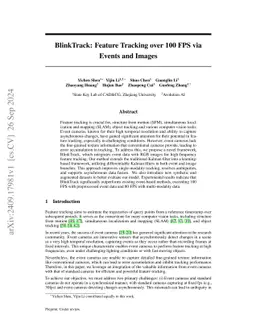 BlinkTrack: Feature Tracking over 80 FPS via Events and Images