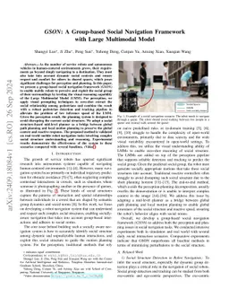 GSON: A Group-based Social Navigation Framework with Large Multimodal Model